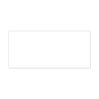 Half wall Hexagon (without crossbar bar), white without print, width 2 m