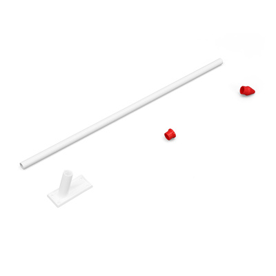 Flag holder 75°, with red tip