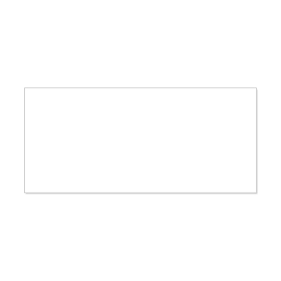 Hexagon half-height wall (without crossbar), white, unprinted, 200 x 90 cm