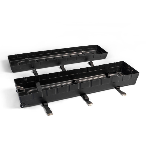 Hardcase Trolley 164: spacious interior, retention straps, and securing belts