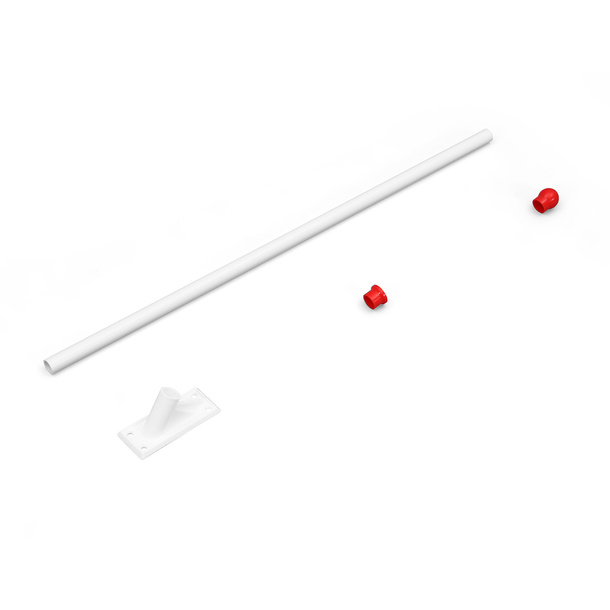 Flag holder 60°, with red end ball