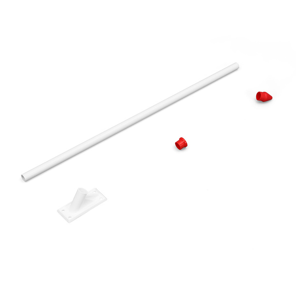 Flag holder 60°, with red tip