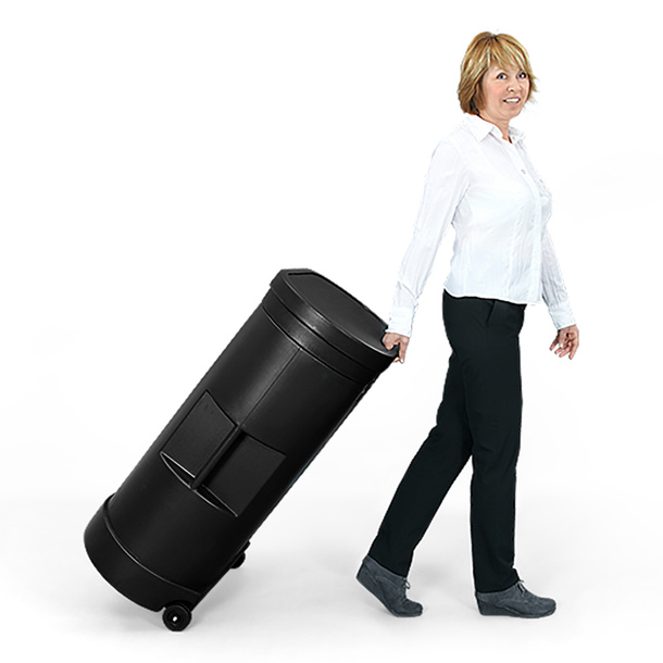 Pop-Up Folding Display Magnet, including Hardcase Trolley for Easy Transport