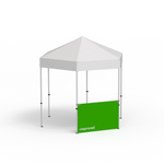 Folding Pavilion Select Hexagon, example with 1 half-height wall 1.5 m