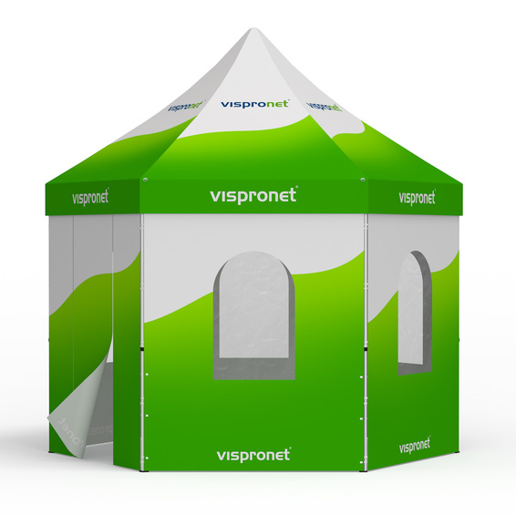 Faltzelt inkl. 5 Wänden mit Rundfenster und 1 Wand mit Tür