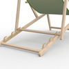 Deck chair, 3-position height adjustable, detail: plastic safety latch
