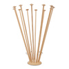Wooden table flag stand, 12-slot