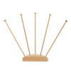 Wooden table flag stand, 5-slot