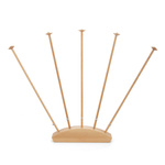 Wooden table flag stand, 5-slot