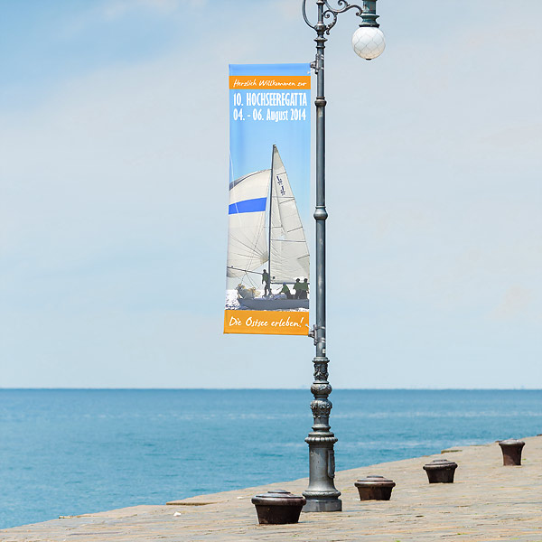 Street Banner Select with Outrigger, Double-Sided Printed