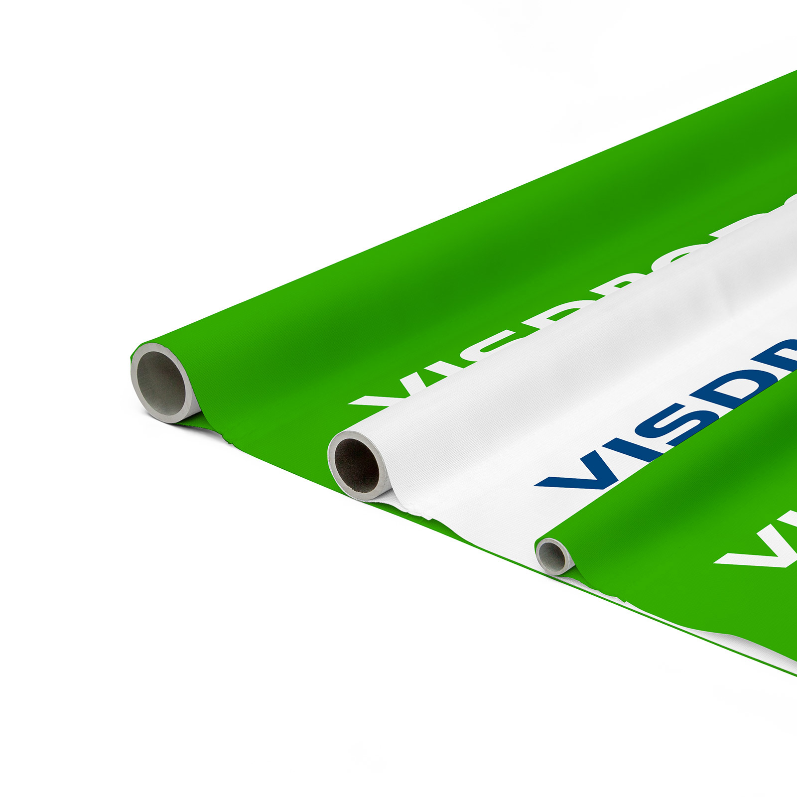XL fabric banner with pole pocket and aluminum profiles (available optionally)