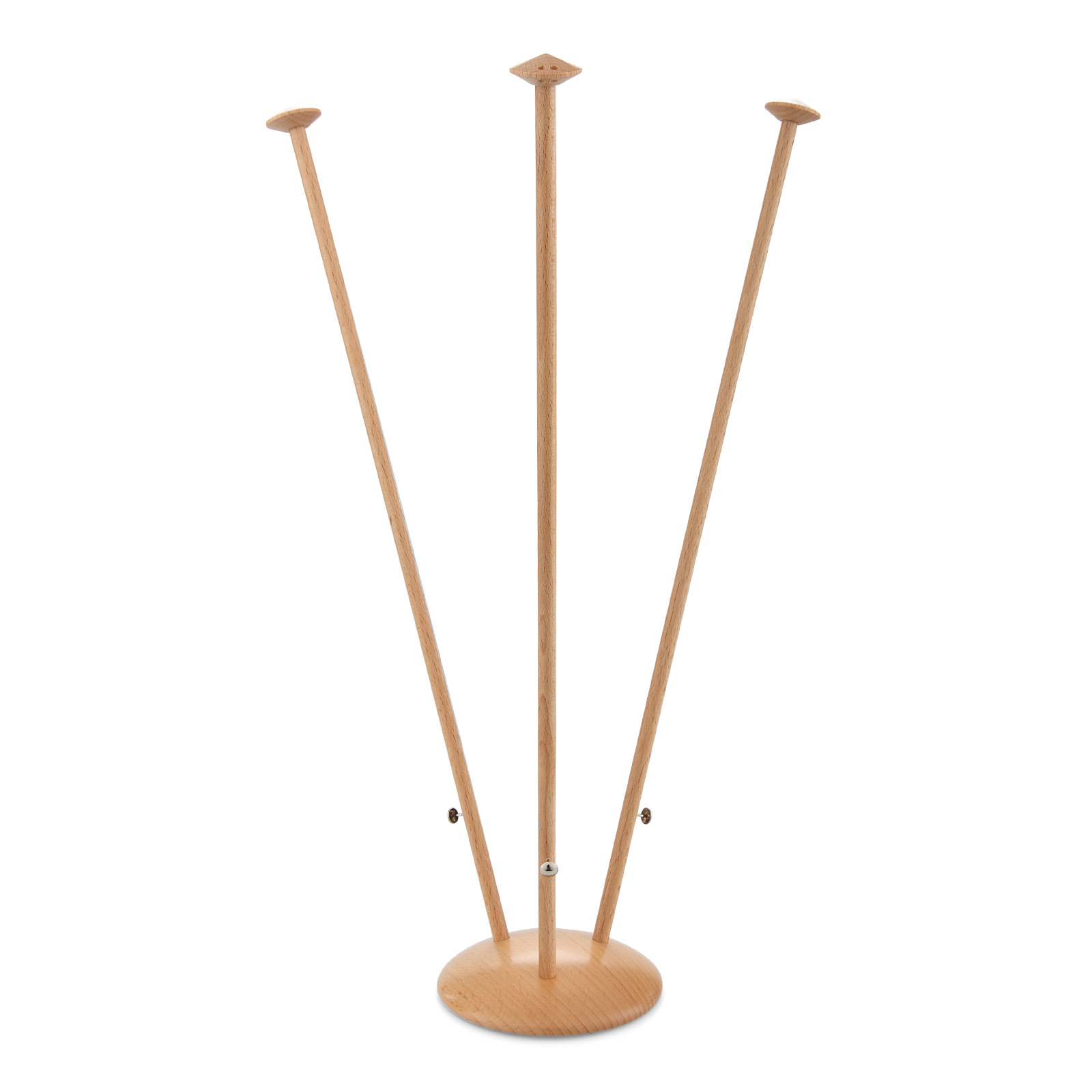 Wooden Table Flag Stand, Triple Holder