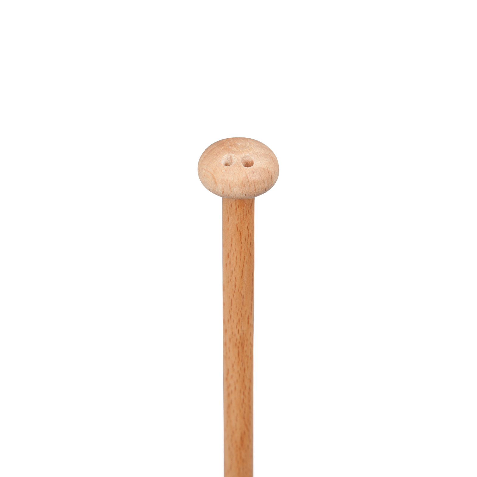 Table flag stand wood, height 42 cm, detail: tip