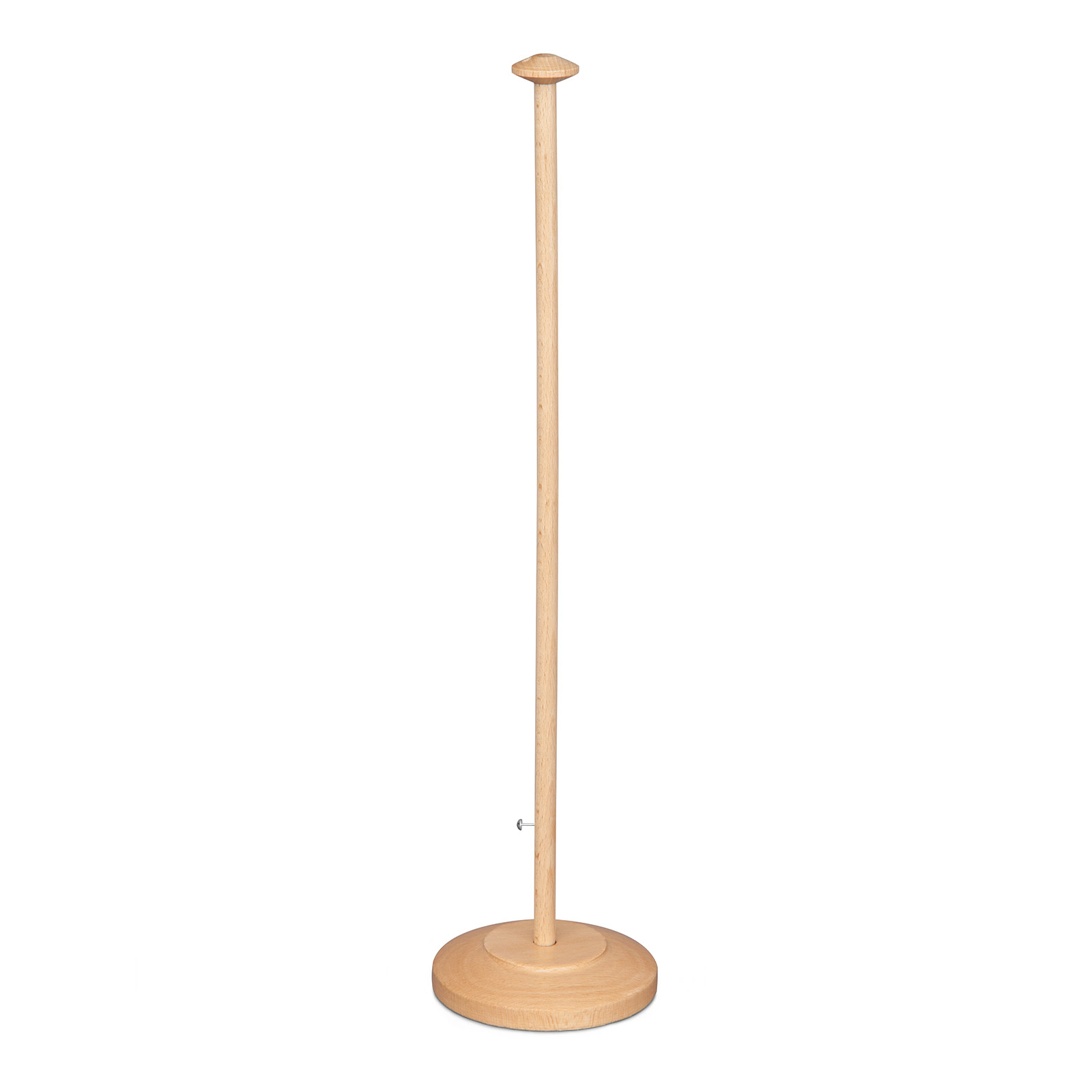 Table flag stand, wooden, shaped base plate