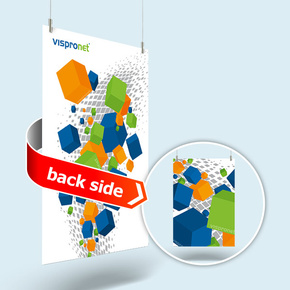 Rigid foam board in portrait format & double-sided print