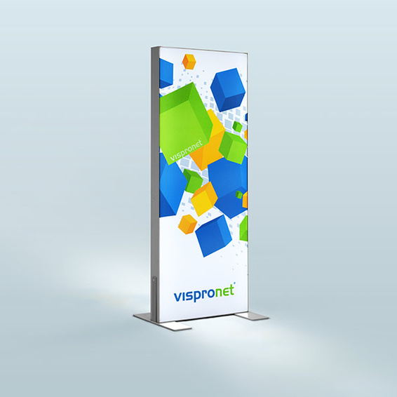 Display Wand Q-Frame® LED Portrait Orientation - max. 300 x 480 cm