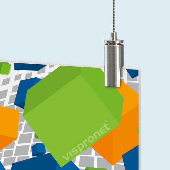 Hollow-wall panel type H, panel thickness 4 mm, with stainless steel ceiling bracket