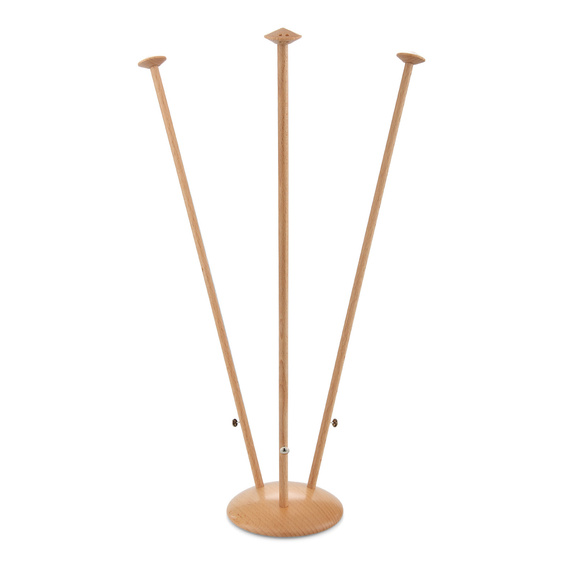 Wooden Table Flag Stand, Triple Holder