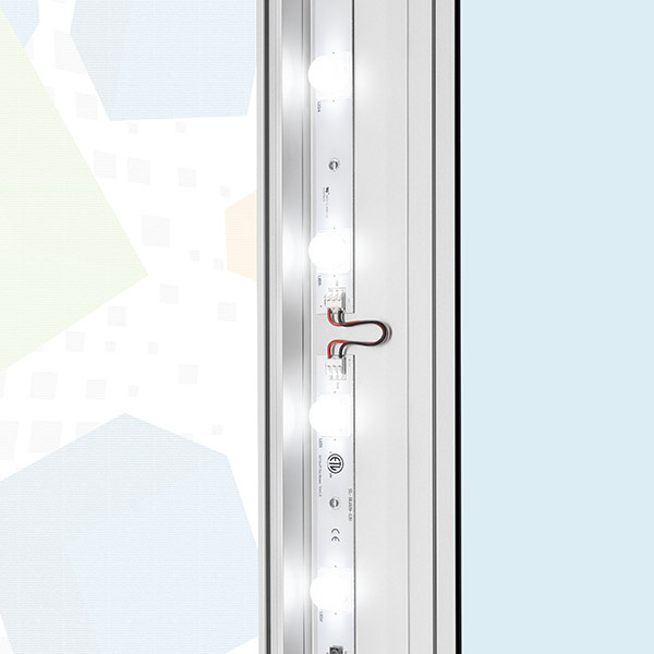 Powerful power LED line array for homogeneous illumination