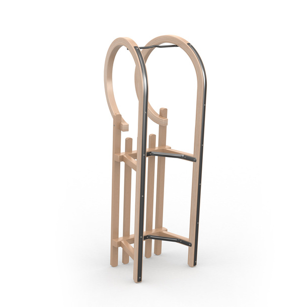 Horn sledge Classic, rear view