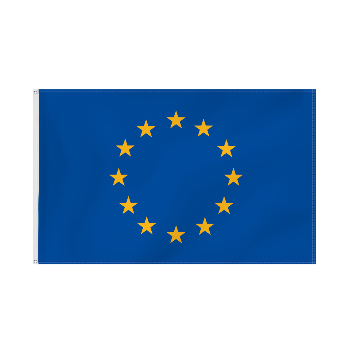 Custom Flags: Flag in Landscape Format with Eyelets, Council of Europe/EC