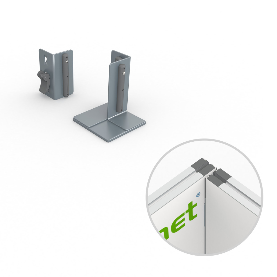 Accessory Set for Keder Frame Flex - Inner Corner, Right Corner