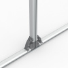Flexible keder frame, detail: use of the base plate