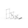 Folding process for flexible keder frame 100 x 100 cm