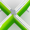 Flexible keder frame, detail: frame connection