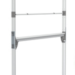 Flexible keder frame, detail: 180° connector for stabilization
