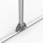 Flexible keder frame, detail: application of the base plate