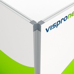 Flexible keder frame, detail: 90° joint