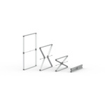 Folding process for flexible keder frame 100 x 100 cm