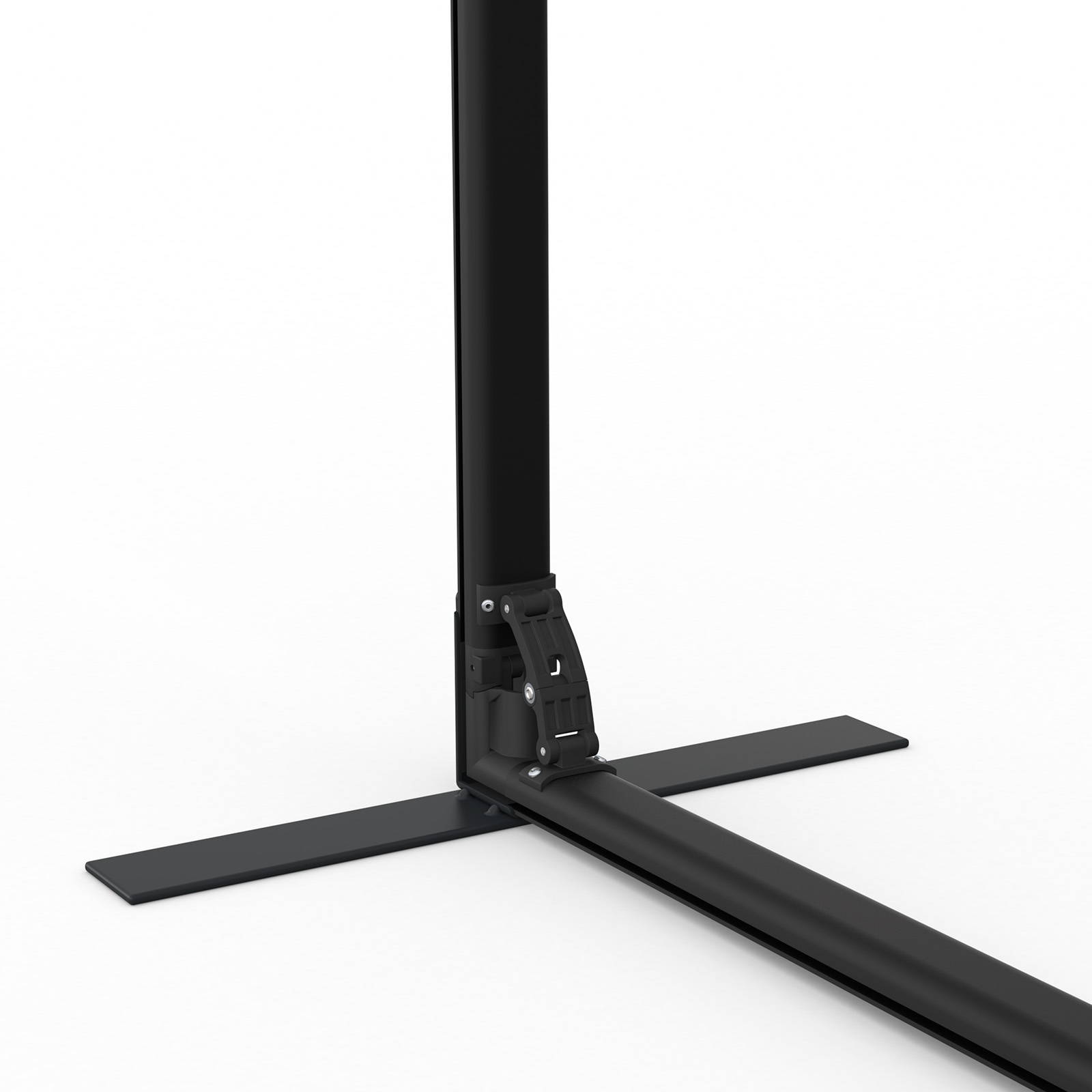 Flexible keder frame, detail: corner foot