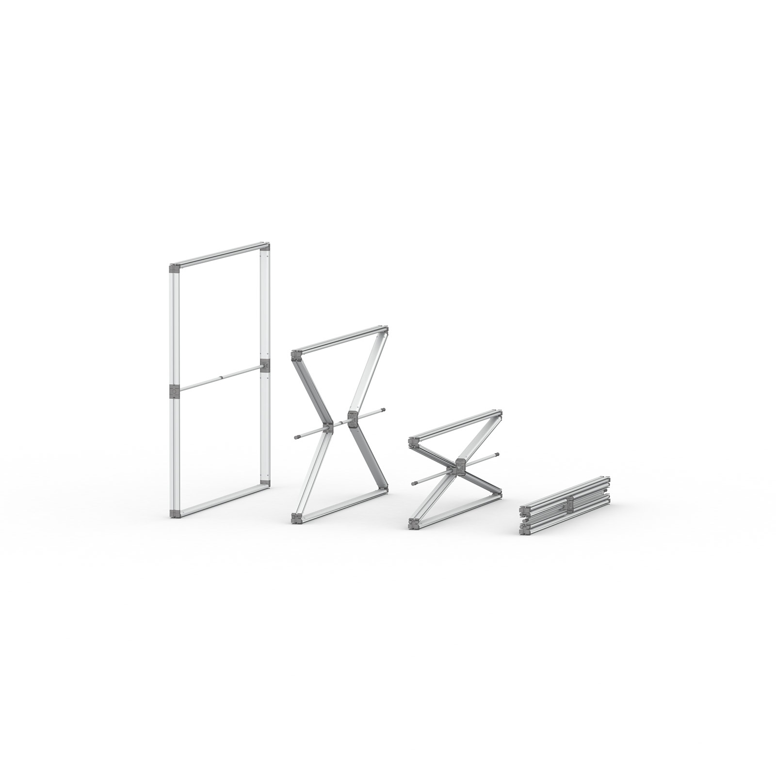 Folding process for keder display flex T