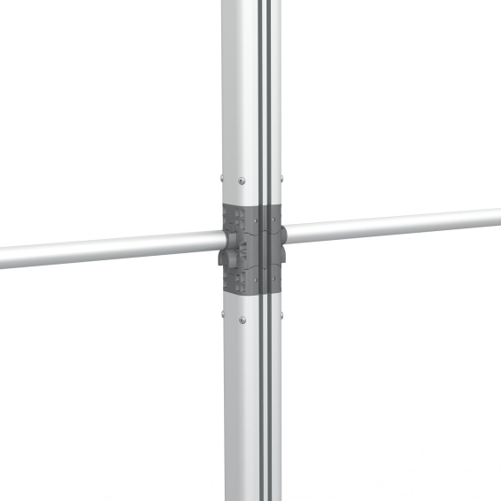 Flexible keder frame, connection of two frames