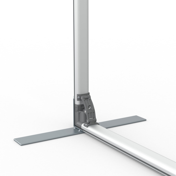 Keder Display flex T, detail: double-sided foot
