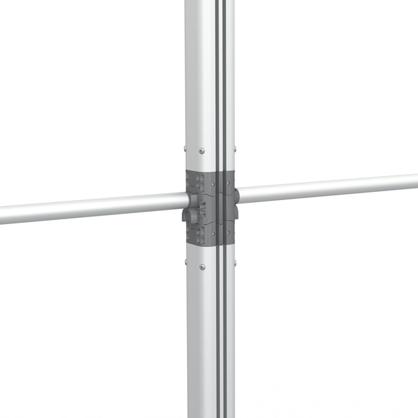 Flexible keder frame, connection of two frames