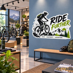 Permanent adhesive film with a custom-cut outline