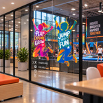 Contour stickers made from transparent adhesive film with white printing