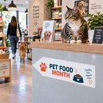 Stickers made from white adhesive film to publicise special offers