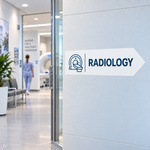 Aufkleber aus weißer Klebefolie, permanent klebend - gut sichtbare Orientierung in Räumen