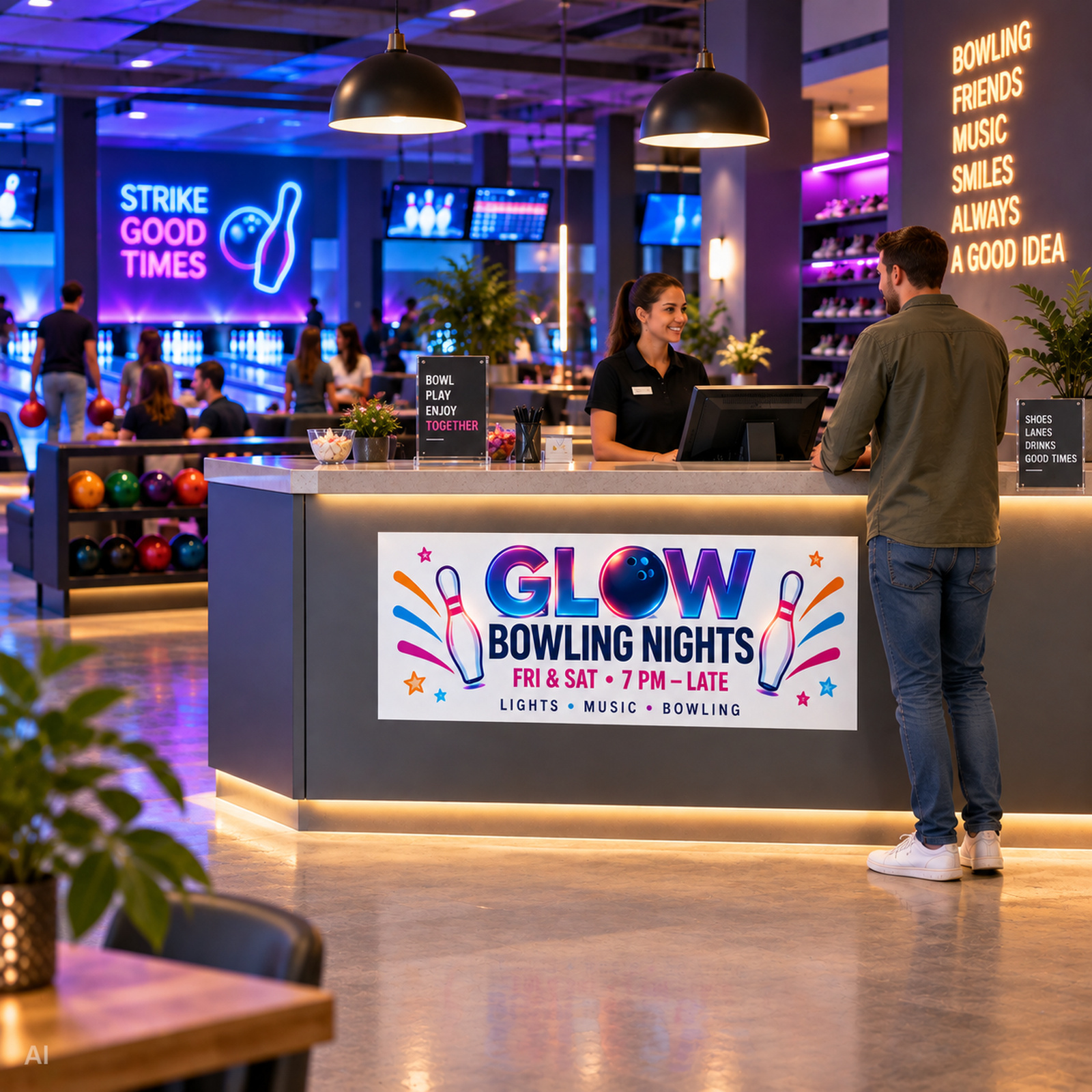 Removable sticker for temporary promotional campaigns – ideal for changing events and special offers indoors.