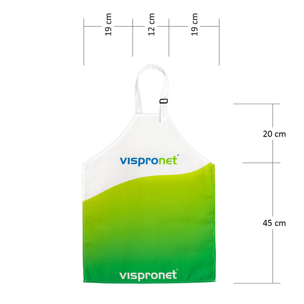 Printed Photo Apron - Dimensions for Children (approx. 5-10 years)