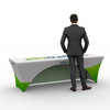 Floor-length table cover - Backside with cutout