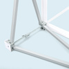 Promotion Counter with Hook-and-Loop Fastener, Scissor Grid System with Plastic Connectors