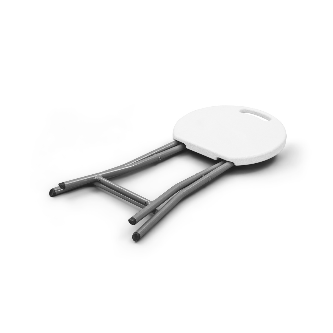 Folding stool: space-saving foldable design for transport and storage