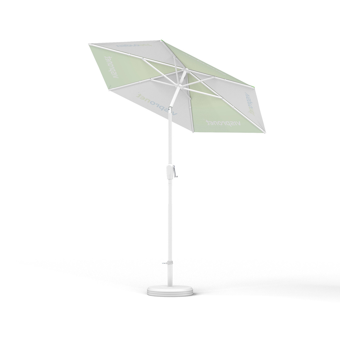 Small umbrellas with crank, ø 210 cm, tiltable canopy