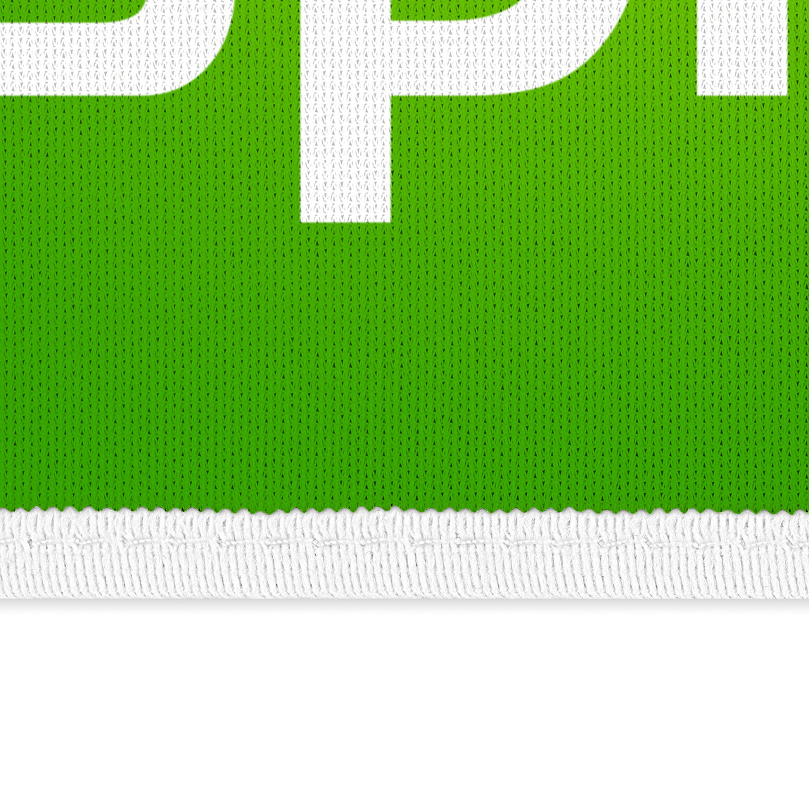 Flyer with white binding tape