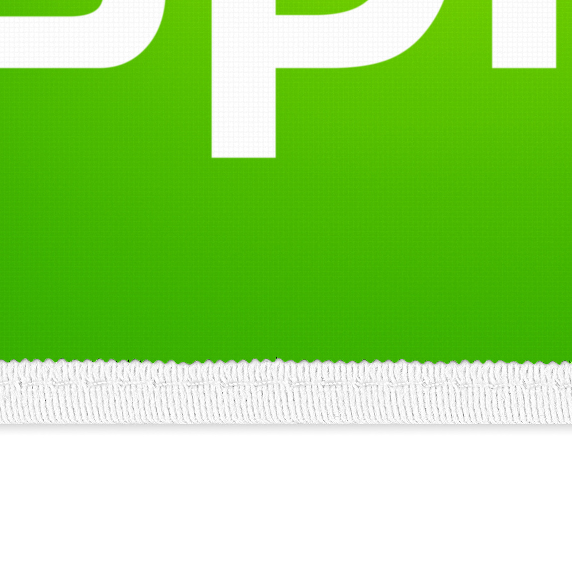 Flyer with white binding tape